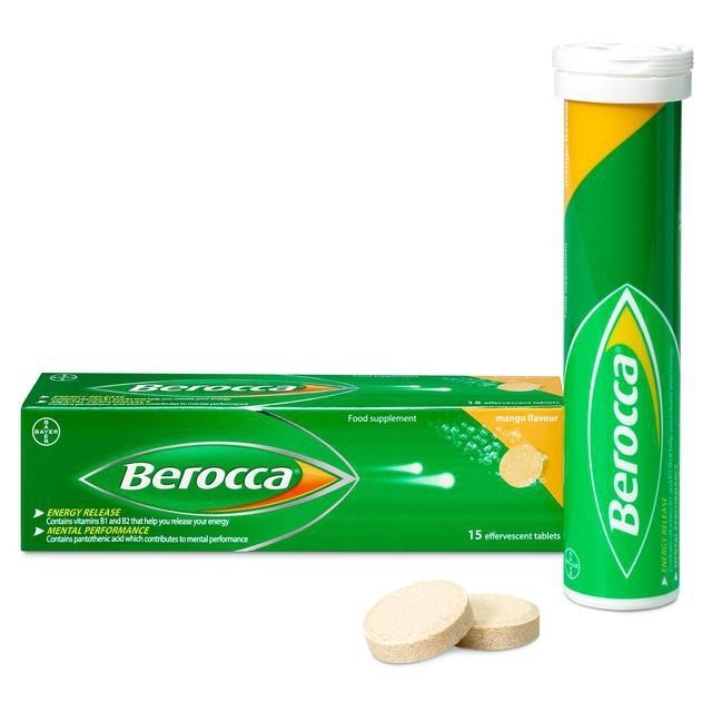 [ออฟเชอร์!!] Berocca MANGO FLAVOUR EFFERVESCENT TABLET 15s