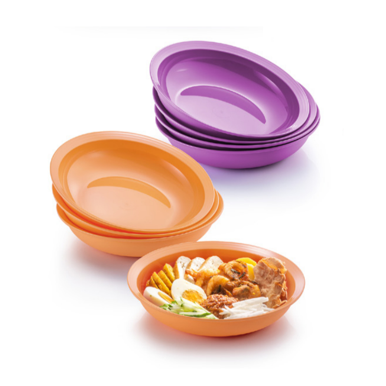 Tupperware Plate O Bowl (4 ชิ้น) 700ml / 400ml
