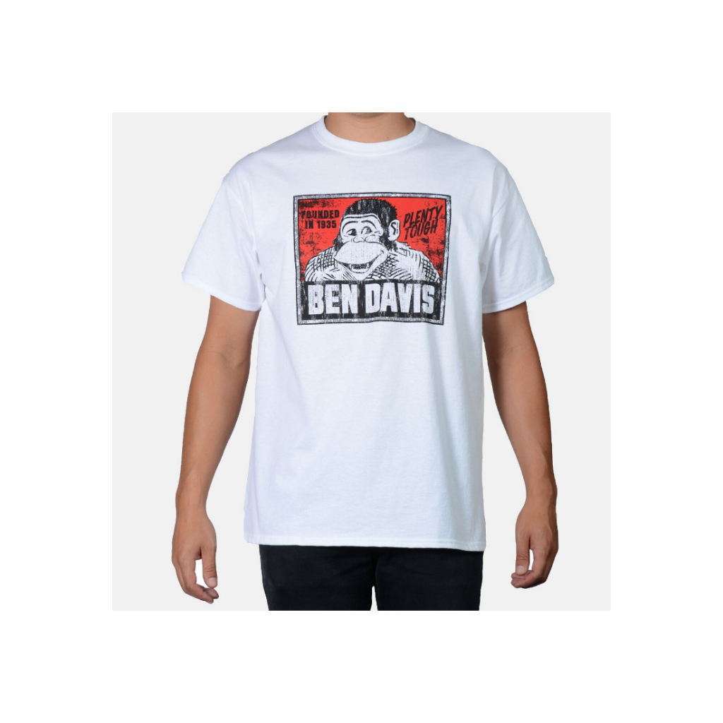 เสื้อยืดโลโก้ Ben Davis Vintage- สีขาว