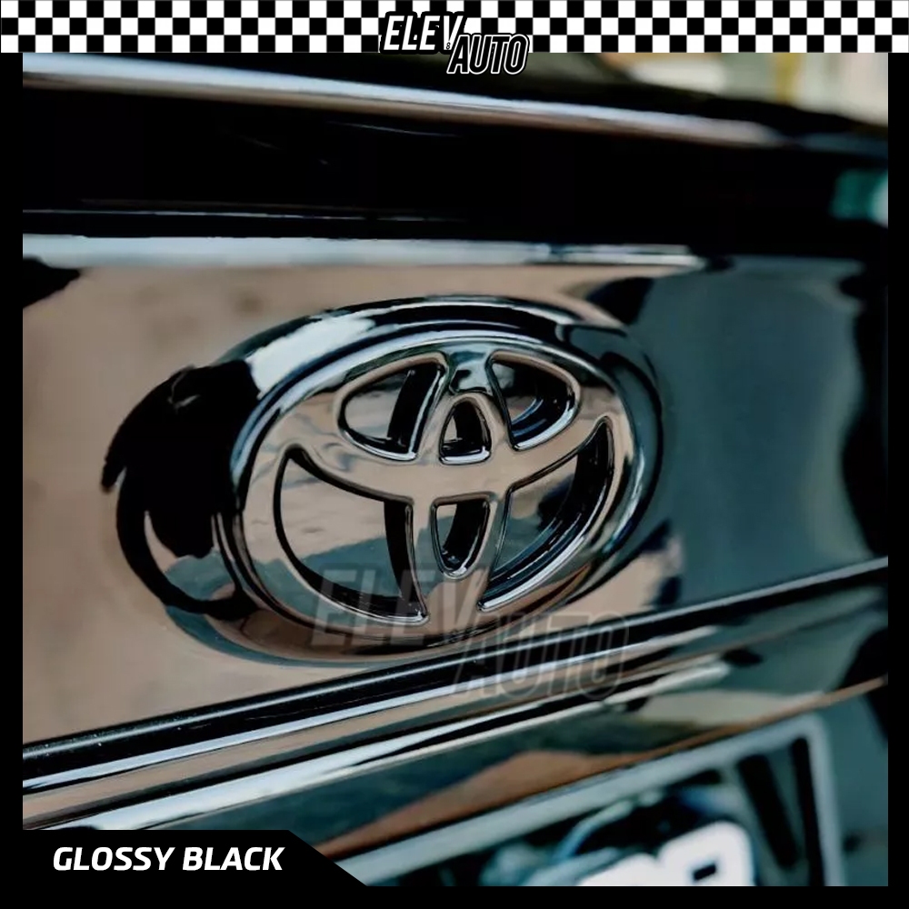Toyota Vios 2023 2024 CARBON BLACK Toyota Logo Emblem VIOS ด้านหลัง Word Car Emblem Logo Accessories GE - รูปที่ 4