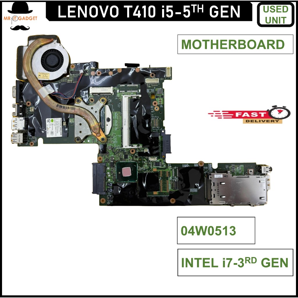 Dell LATITUDE E6420/5480/3380/6500/7250 MOTHERBOARD เมนบอร์ด i5-52/3/5/6/7 GEN