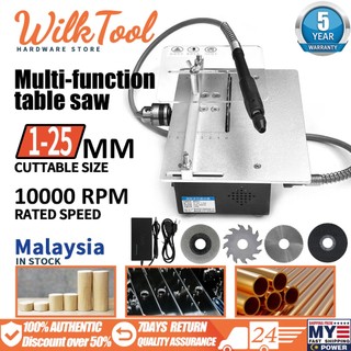 WilkTOOL' Mini Multifunctional Table Saw Electric Desktop Saws Woodworking Lathe DIY Cutting Machine 木工车床