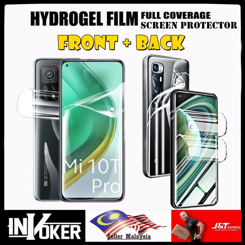 Xiaomi Mi 10T Pro / Mi 10T / Mi 10 / Mi 10 Lite / Mi 10 Pro / Mi 10 Ultra / Front + Back Hydrogel Sc