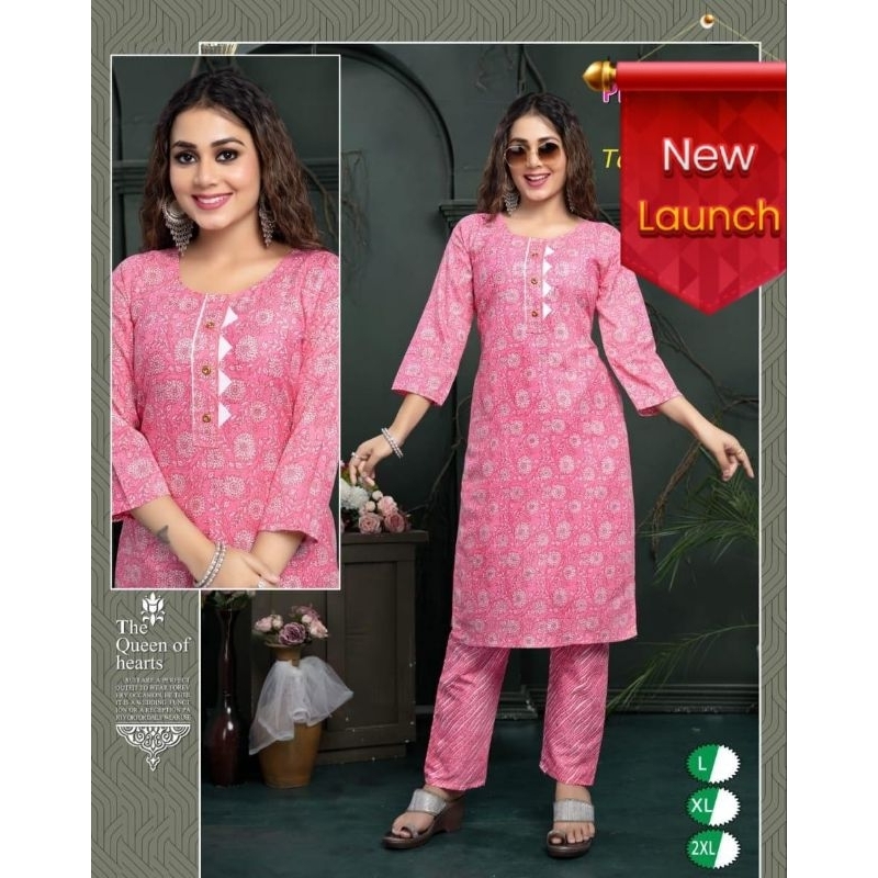 Kurtis Pant Cotton Set Plus Size