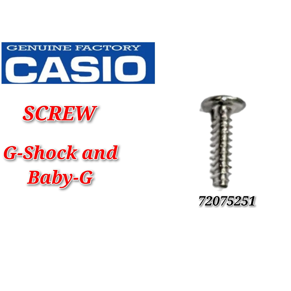 อะไหล่ทดแทน Casio G-shock GA-110 / GD-X6900 / GD-350 / GD-400 / G-7900 - SCREW (72075251)