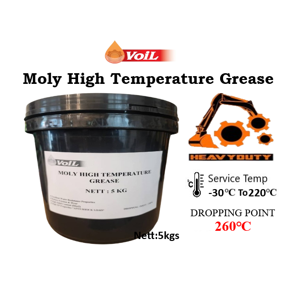 VOIL Moly Grease High Temp Grease Drive Shaft Grease CV Joint Bearing Miyak 5KG