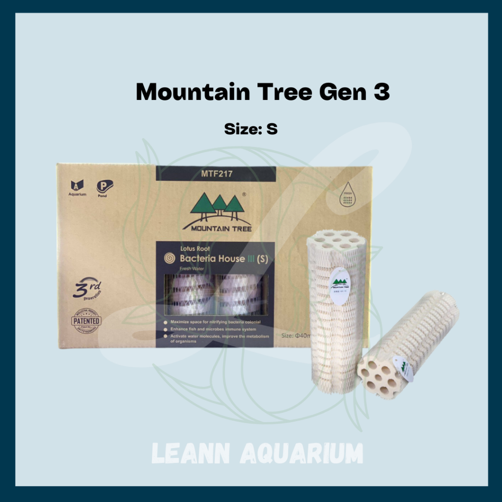 HOT Mountain Tree Gen 3 (S) Lotus Root Spiral Bacteria House III Aquarium Biological Filter Media 3r