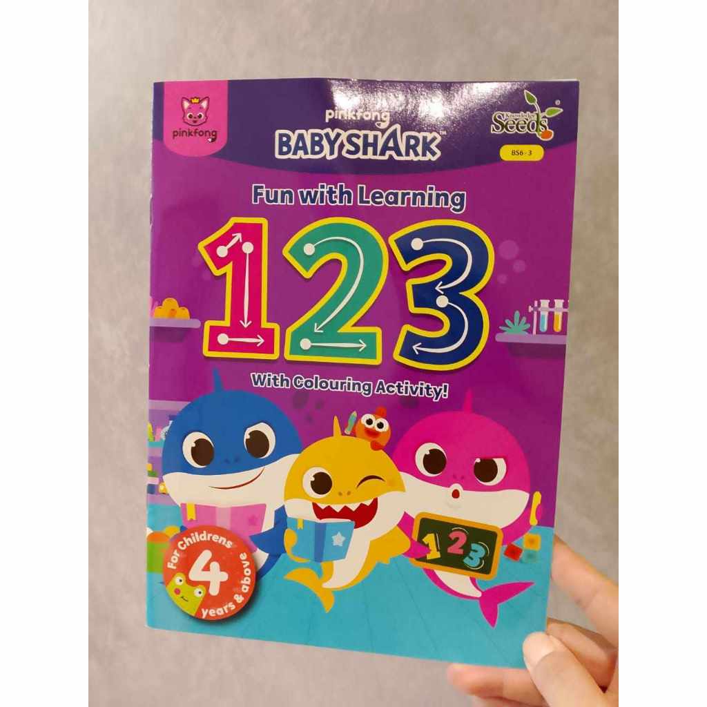 PinkFong Baby Shark สนุกกับการเรียนรู้ 123 พร้อมกิจกรรมการเรืองแสง fox  123 + สีใหม่ล่าสุด