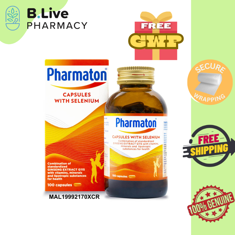 Stock-pharmaton Capsule (100s) ฟรี Pharmaton Shield Capsules 10s