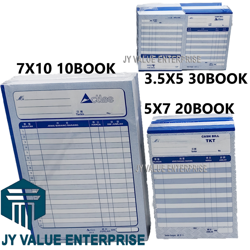 Bill Book Buku Tunai 1ply / 2ply