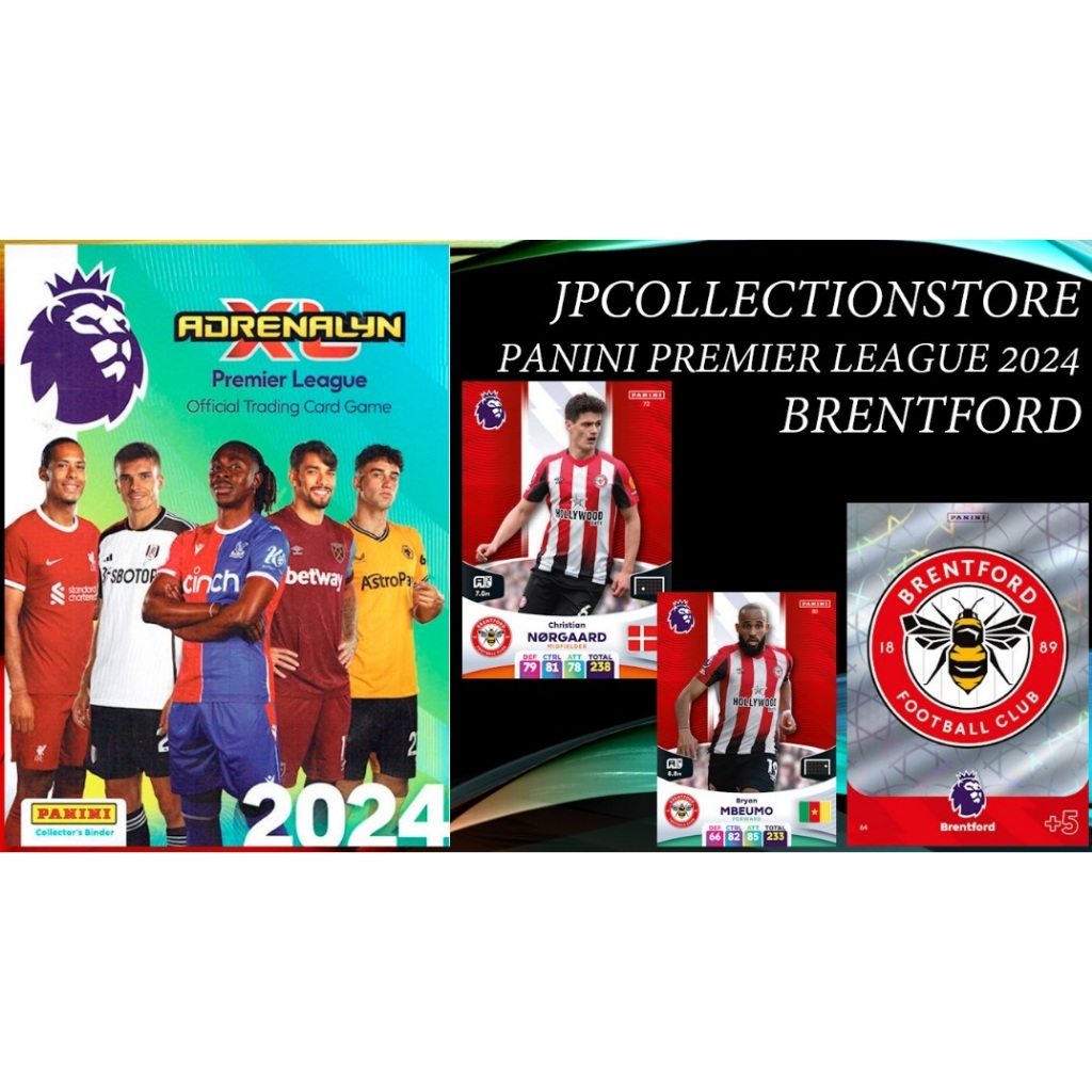 [Brentford] Panini 2023/24 Premier League Adrenalyn Trading Card Collection
