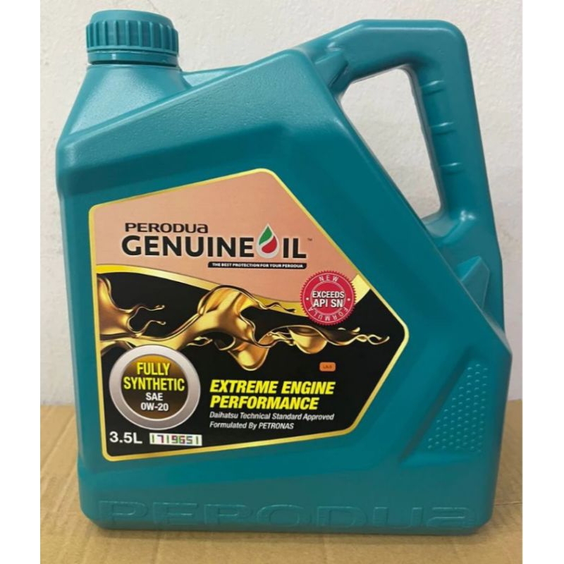 PERODUO 0W20 3.5L FULLY SYNTHETIC ENGINE OIL สําหรับน้ํามันเครื่อง AXIA