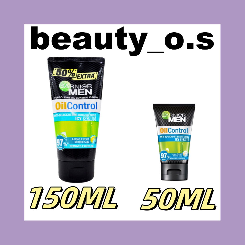 Garnier MEN OIL CONTROL ICY SCRUB 150ML/50ML