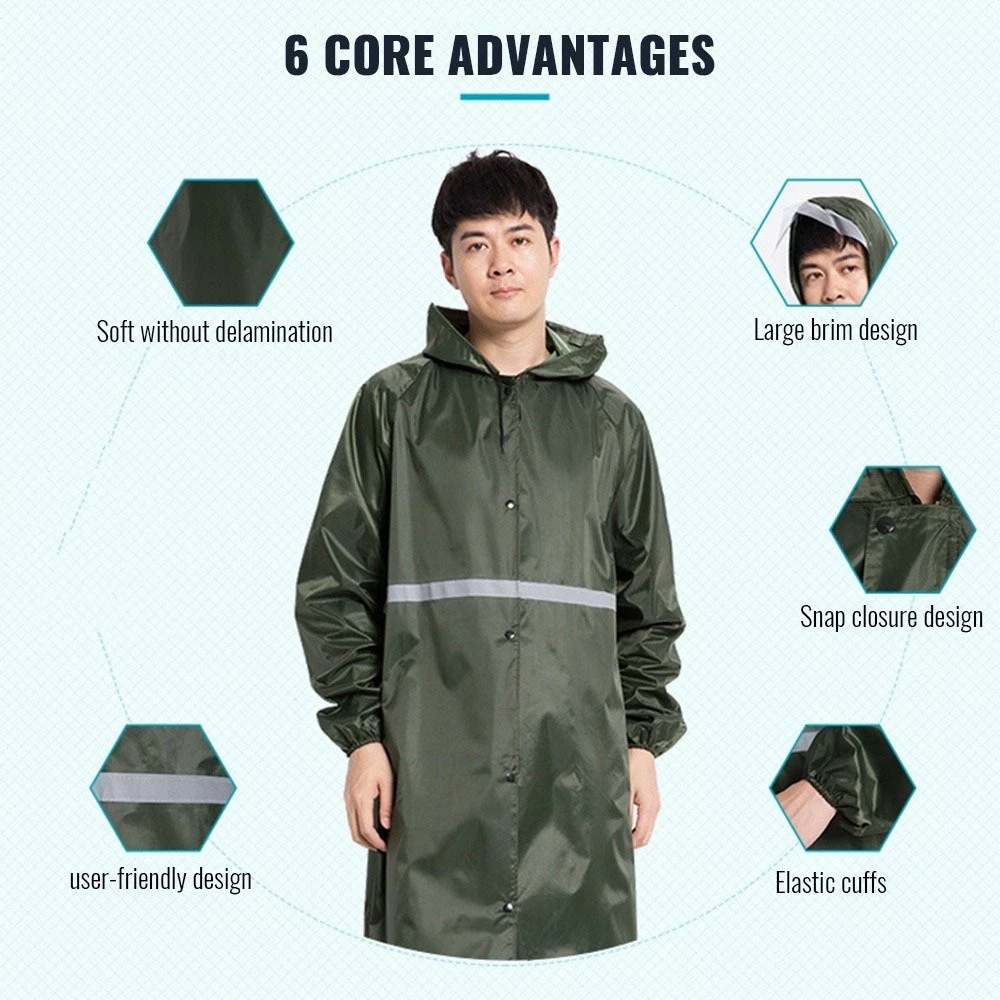 เสื้อกันฝนรถจักรยานยนต์แบบเต็มตัวสำหรับผู้ชายและผู้หญิง thumbnail 4