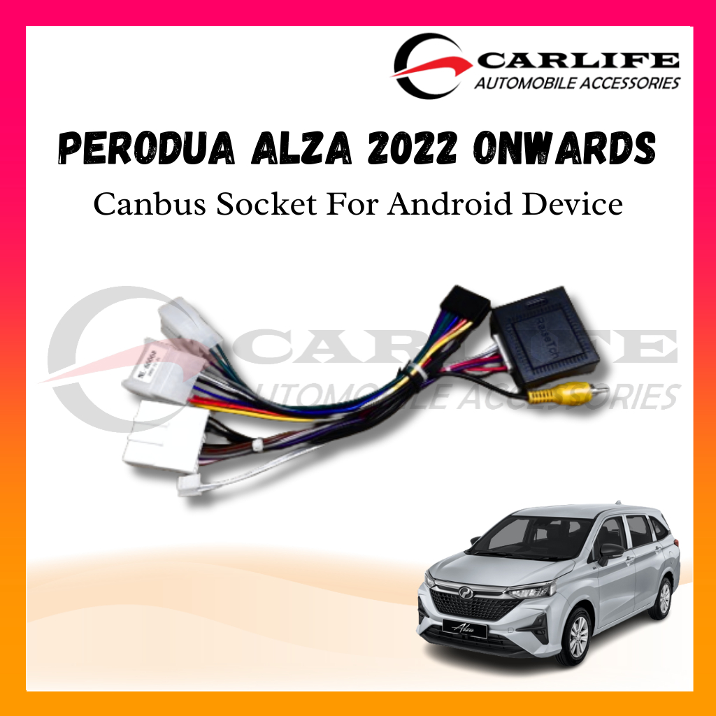 Perodua Alza 2022 Onwards Canbus Socket สําหรับอุปกรณ์ Android