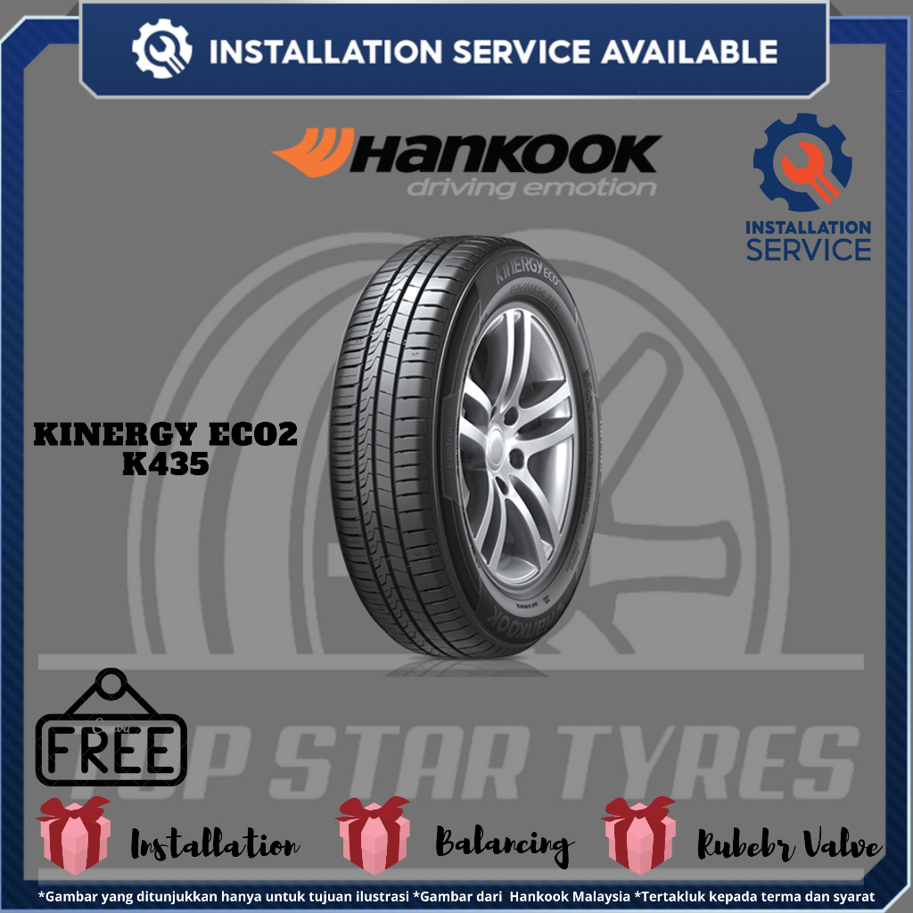 [ติดตั้งให้] 185/65R15 K435 Hankook YEAR 2026