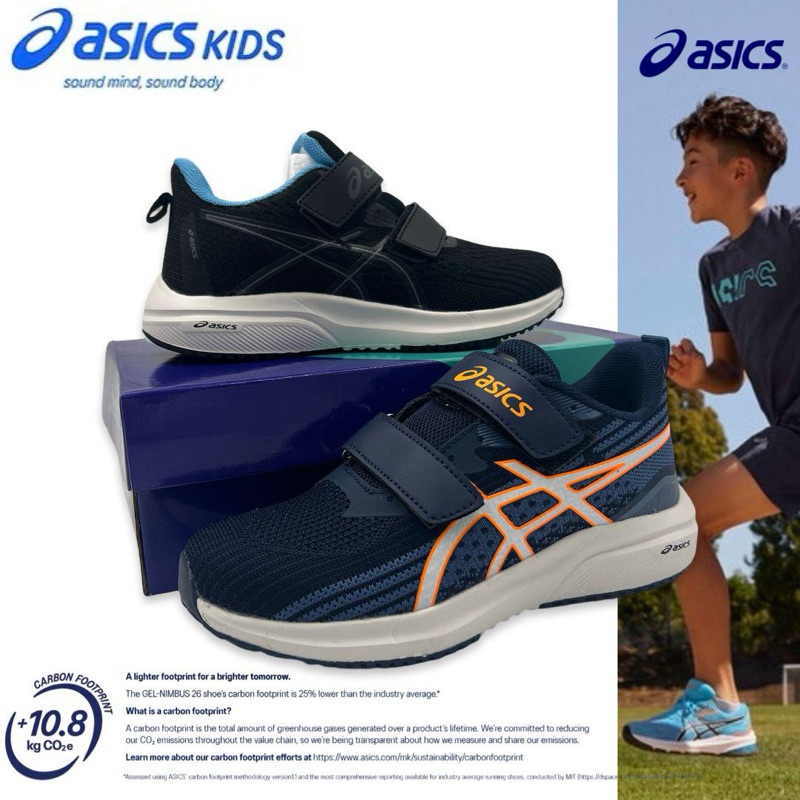 ASICS Kids Multi กิจกรรม Power Cushion Foam การออกแบบอินเทรนด์กีฬารองเท้าวิ่ง Kasut Sukan Kanak Asics Berkualiti