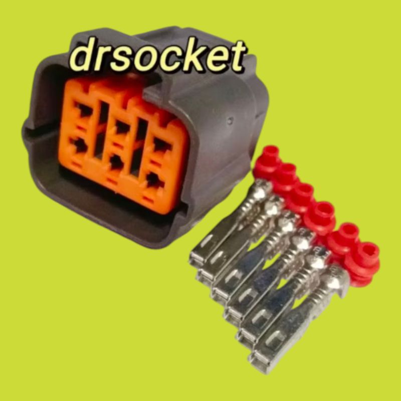 6 PIN หญิง PROTON SAGA BLM FLX HEADLAMP ADJUSTER เชื่อมต่อซ็อกเก็ต