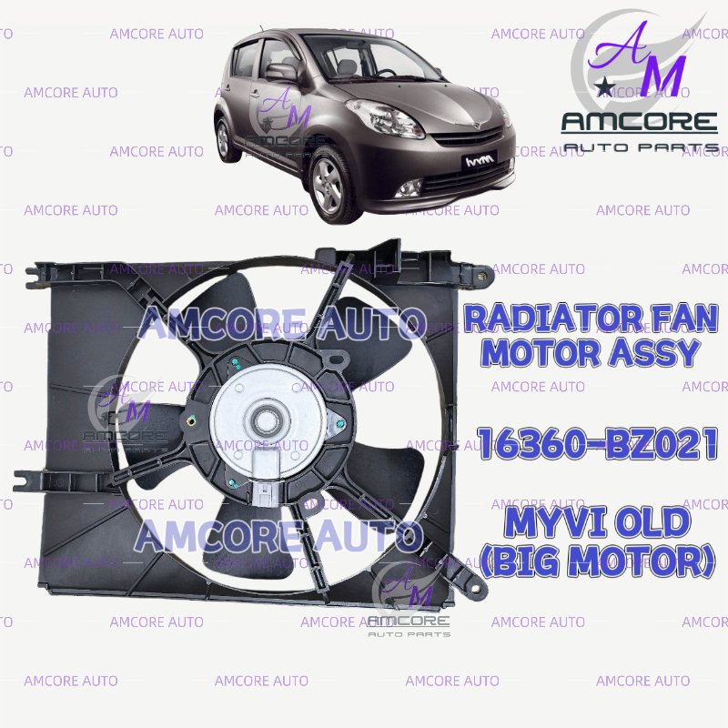 PERODUA MYVI OLD 2005 ~ 2011 (BIG MOTOR) - RADIATOR FAN MOTOR ASSY / COOLING FAN MOTORE SET