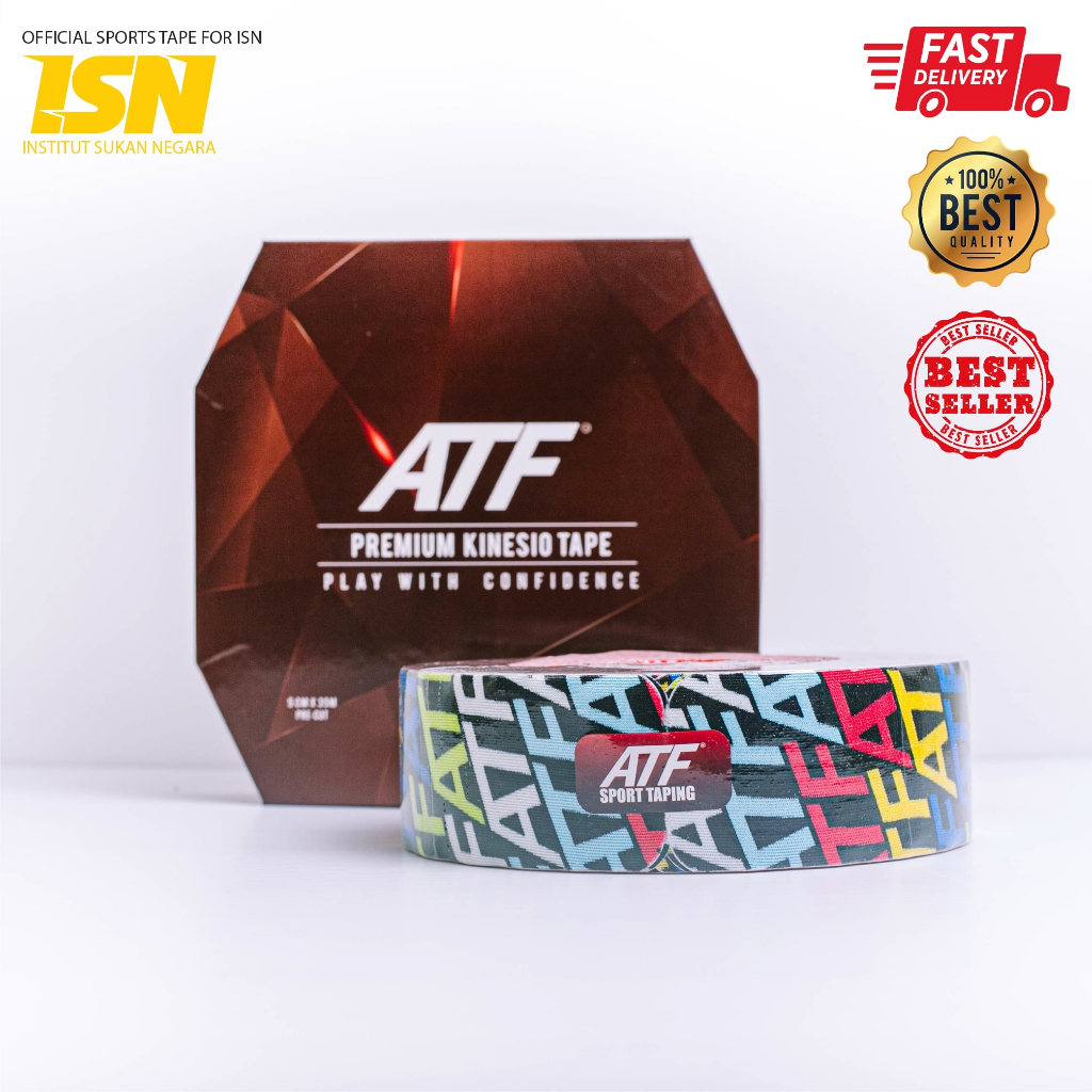 Kinesiology Tape Elastic Physio Rehab Sport By ATF SPORT TAPING (จํานวนมาก)