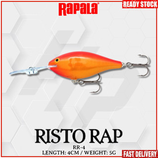 Rapala Risto Rap RR-4 เหยื่อตกปลาลอยน้ํา (4 ซม.)