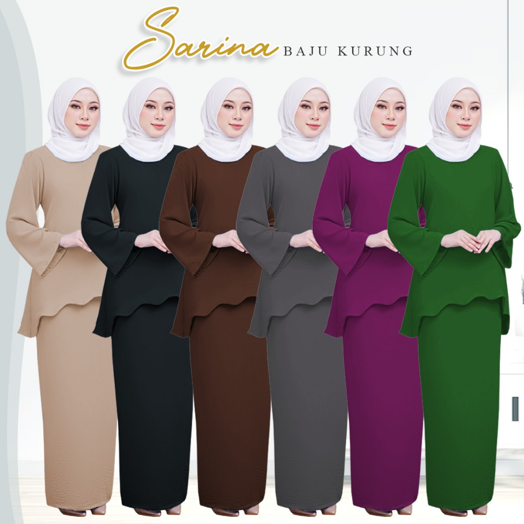 มาใหม่ล่าสุด Ammara แฟชั่น Sarina Baju Kurung