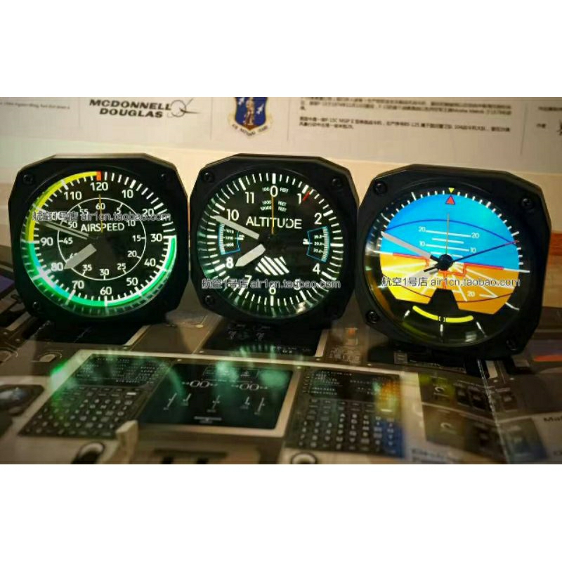 Cessna Cockpit Instrument Clock 1/1 แบบจําลองแบบจําลอง
