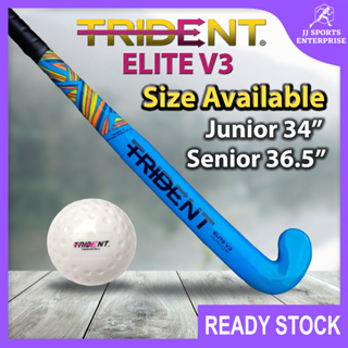 Trident Elite V3 แท่งไม้ฮอกกี้ไฟเบอร์กลาส สําหรับฝึกเล่นฮอกกี้ Kayu Hoki Latihan