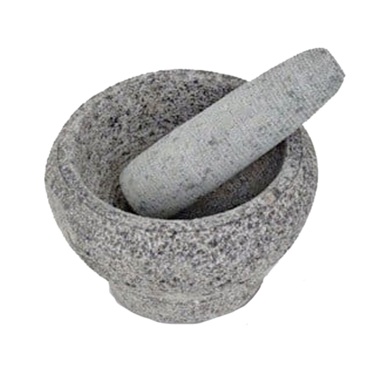 STONE MORTAR AND PESTLE / LESUNG BATU (13ซม., 14.5ซม., 16ซม., 17.5ซม. และ 19ซม.)