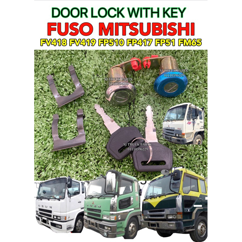 MITSUBISHI FUSO FV418 FV419 FP510 FP417 FP51 FM65 ชุดล็อคกุญแจประตู LORRY KUNCI PINTU TIPPER KARGO T