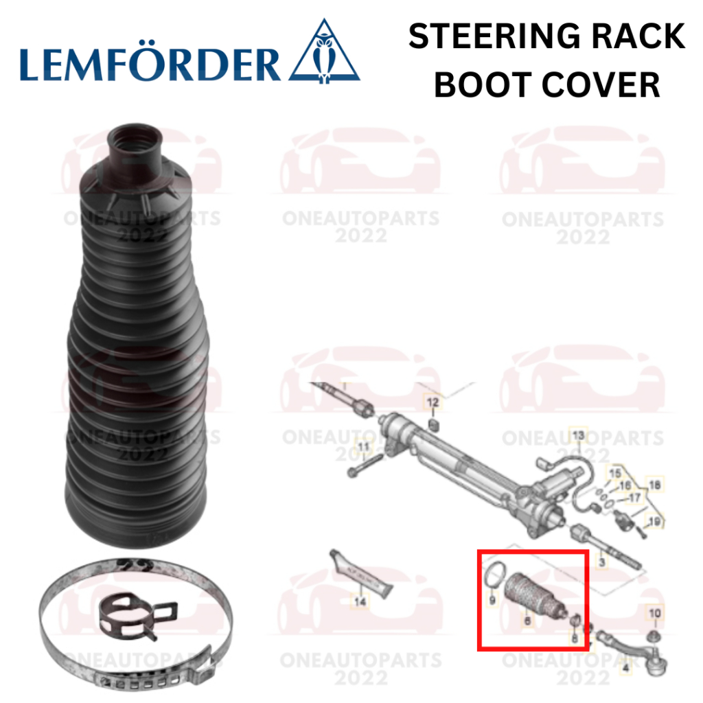 LEMFORDER GERMANY STEERING RACK BOOT COVER AUDI A4 B8 (8K2) A5 (8T3) Q5 (8RB)