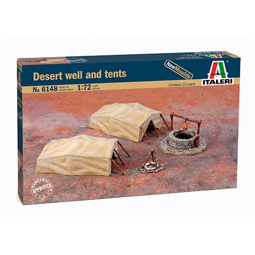 ITALERI IT6148 1/72 DESERT WELL และ TENTS