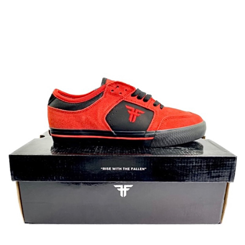 Fallen Ripper รองเท้าสเก็ตสีดํา/สีแดงเข้ม