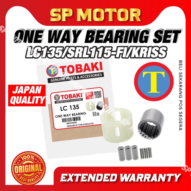 LC135 / SRL115/ SRL115 FI / KRISS TOBAKI ONE WAY BEARING FULL SET