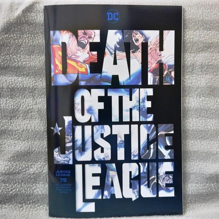 Justice League 75 Acetate Cover (2018 DC Comics) Joshua Williamson, Rafa Sandval (ฉบับสุดท้าย) Key I