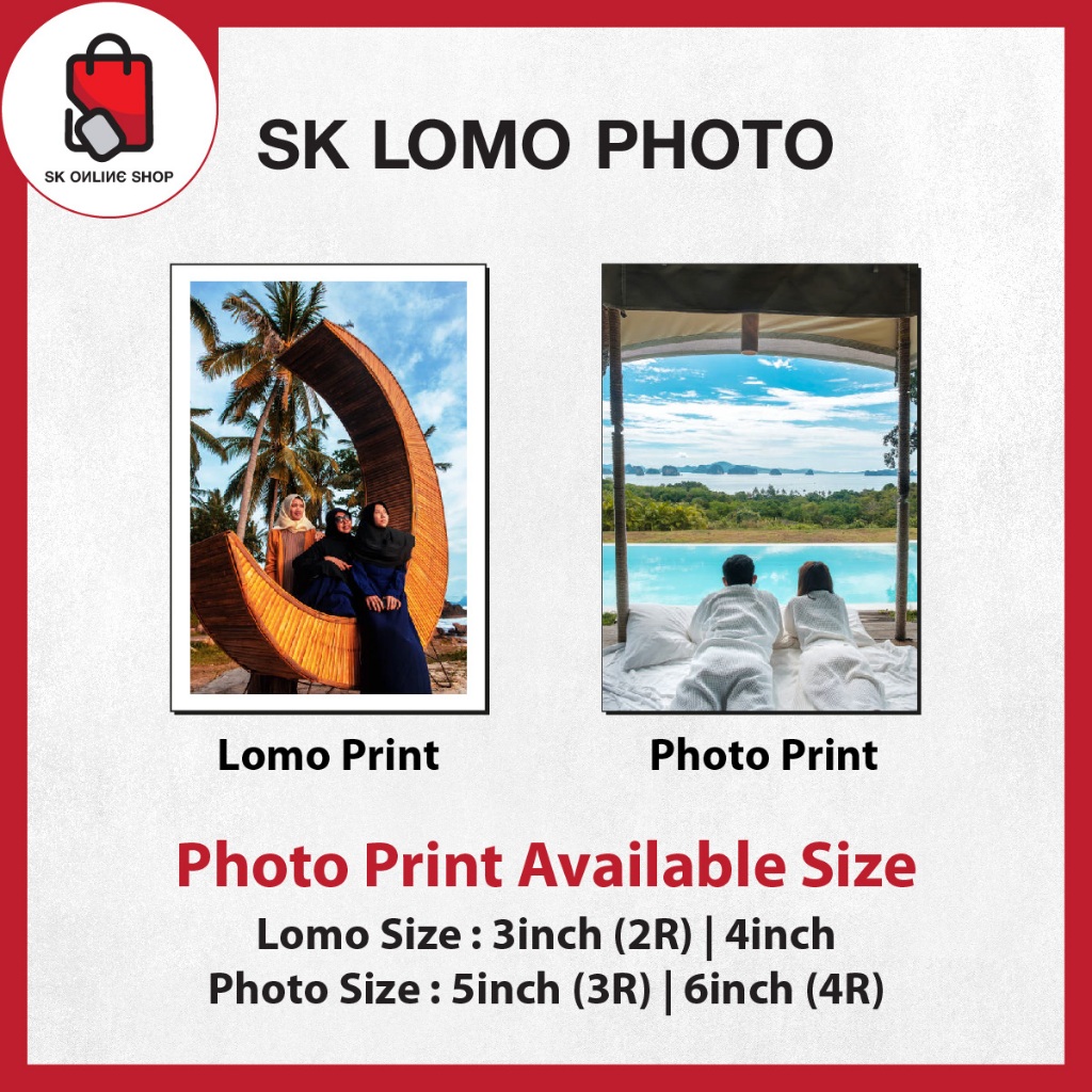 Lomo Photo Photo Print 2R 3 นิ้ว 4 นิ้ว 3R 4R Sekeping RM0.20 LocalSeller