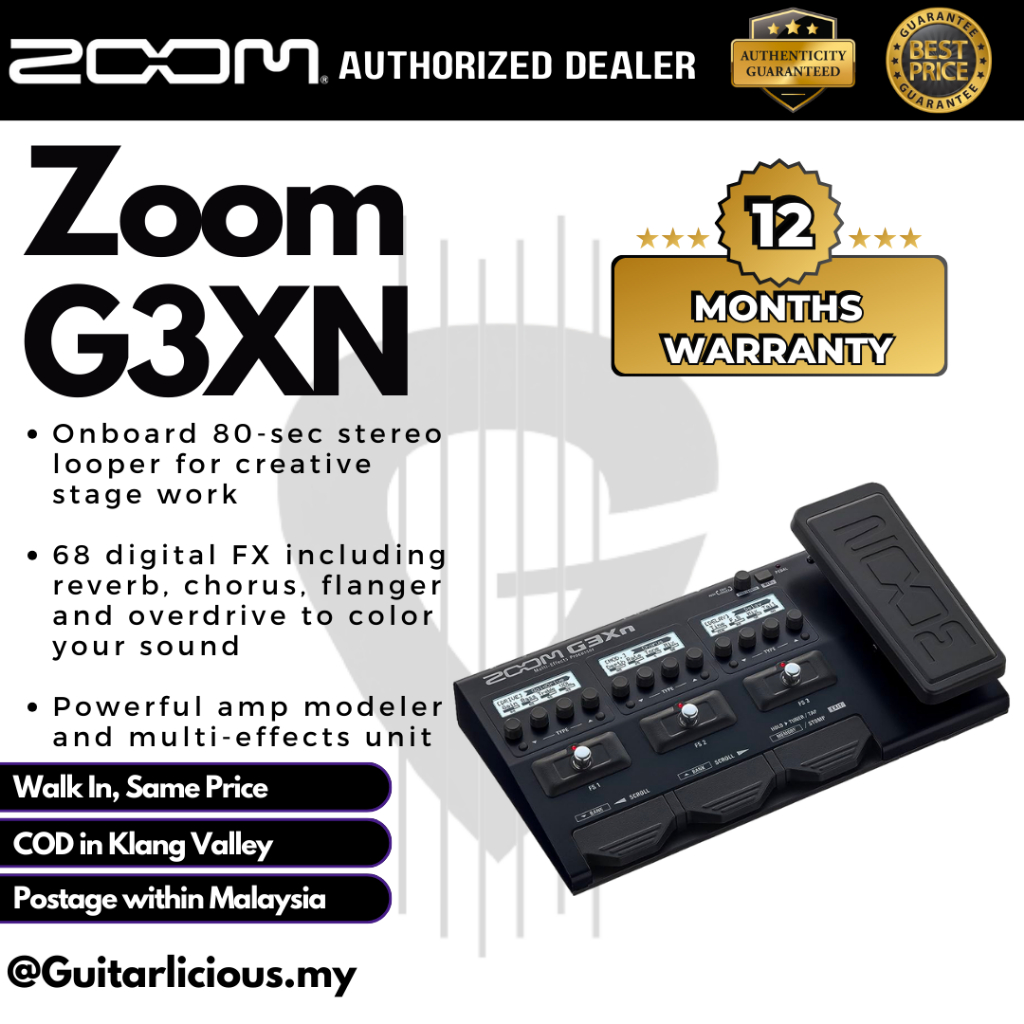 โปรเซสเซอร์ ZOOM G3XN Multi-Effects ( G-3xn / G 3xn / G3N / G3 )