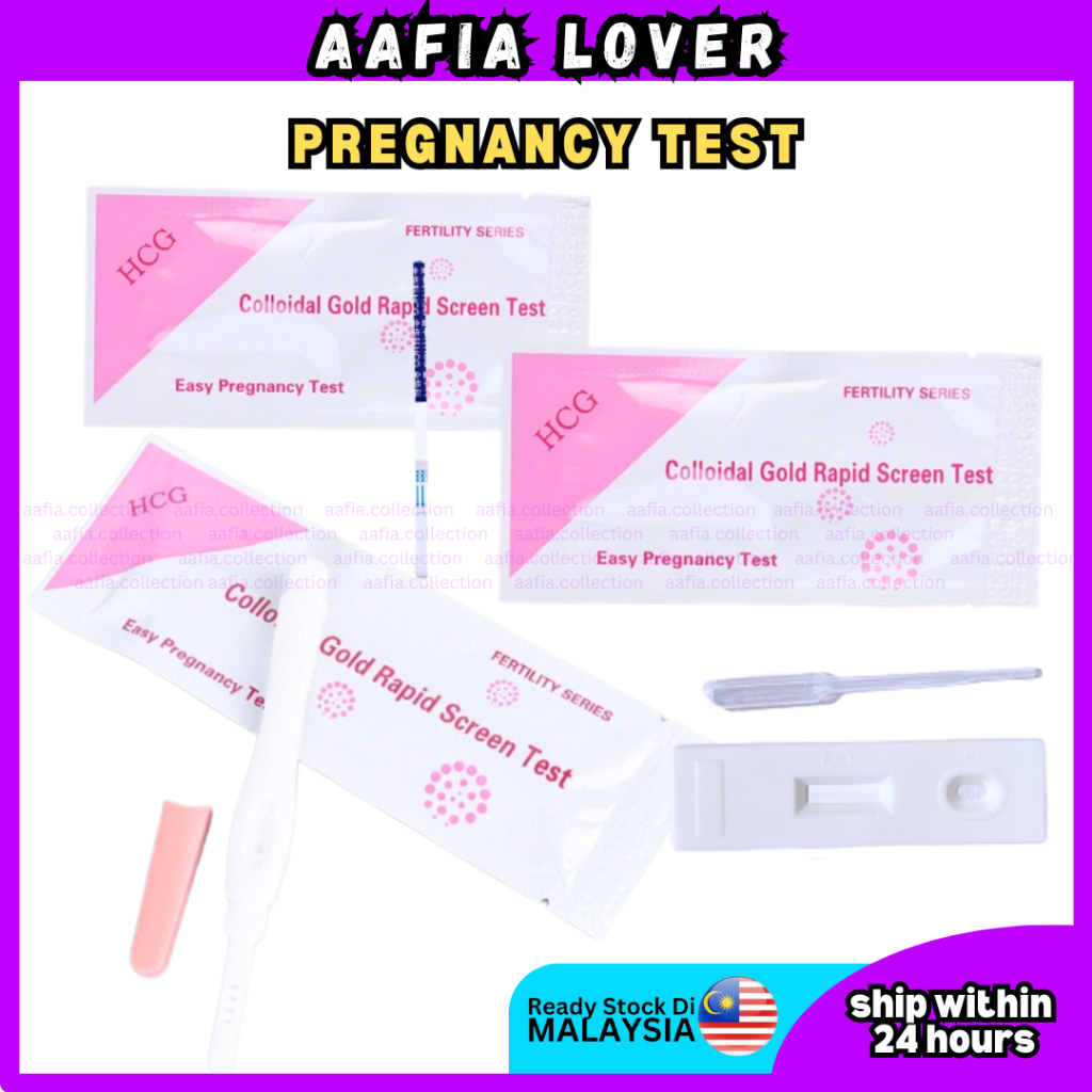 [EXP20260703] CLEARSTOK BELI 5 PCS KEATAS Early Sensitive HCG Urine Test Strip Pregnancy Rapid Accur