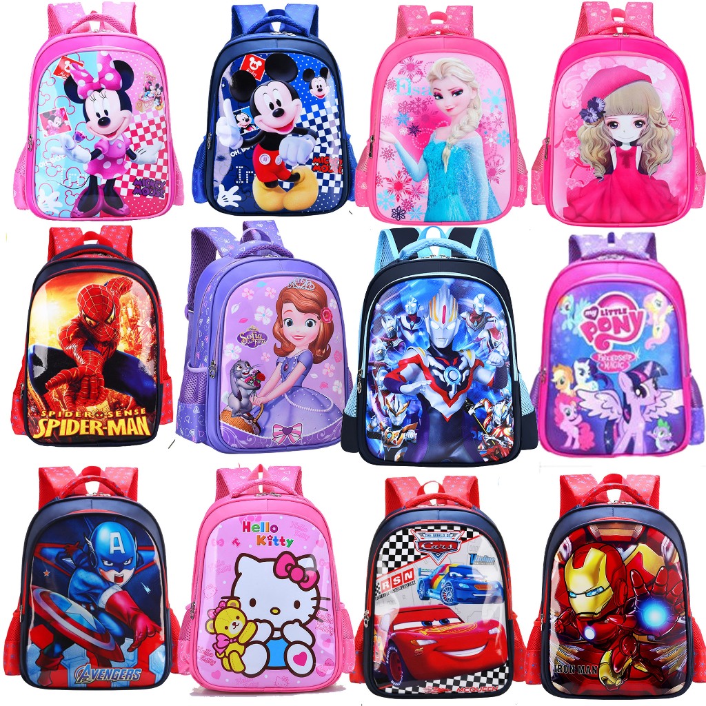 กระเป๋านักเรียนประถม Boy Kids Waterproof Backpack Bagpack Beg Sekolah Rendah Budak Viral 小书包 Bag Tal