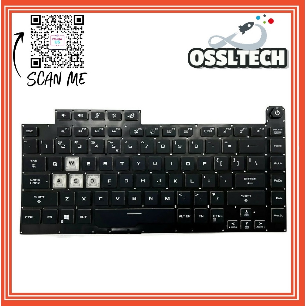 Asus ROG Strix G531 G531G G531GD G531GT G531GU G531GW G531GV G512 G512L G512LI G512LU G512LV คีย์บอร