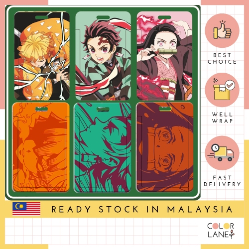 Demon Slayer Kimetsu no Yaiba Card Holder Student ID Card Case Office Access Card Holder 灭之