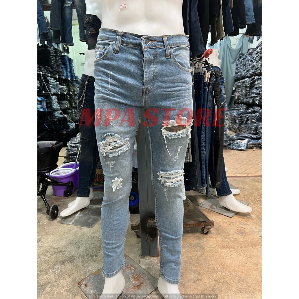 CHAPEL CHP RIPPED JEANS / JEANS KOYAK / STRETCH JEANS / JEANS KAIN GETAH PREMIUM QUALITY
