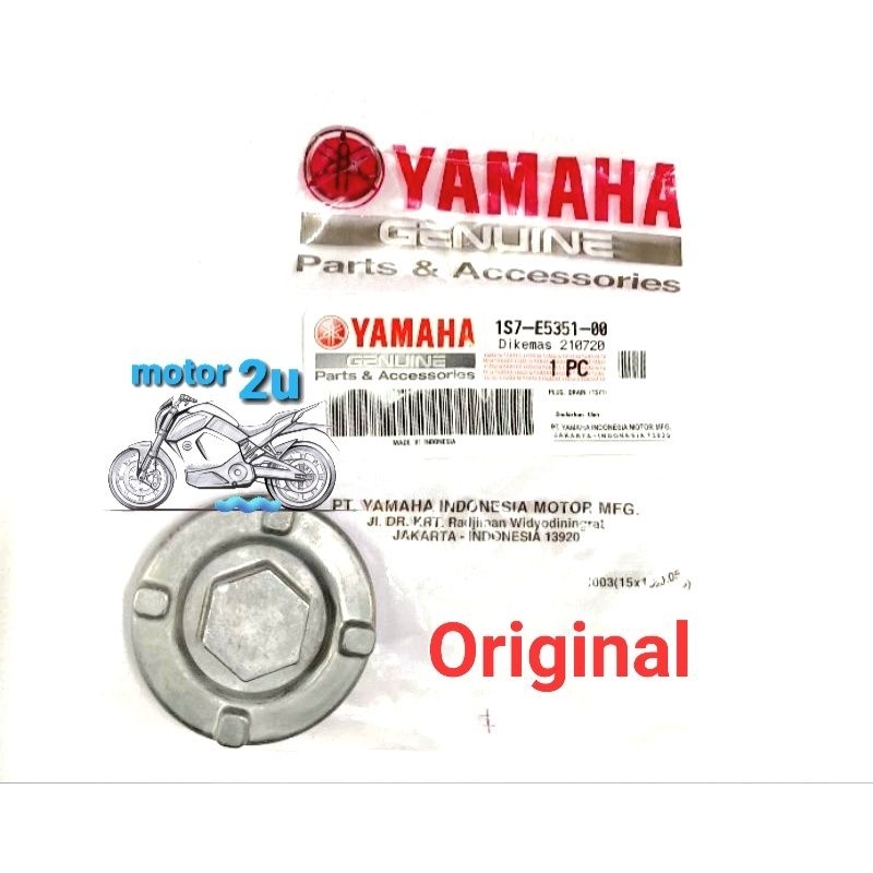 LC135 V1 - V8 Y15 Y15ZR V1 V2 FZ150 4T เครื่องยนต์ท่อระบายน้ําน้ํามัน Bolt Nut Buang Miyak Hitam Baw