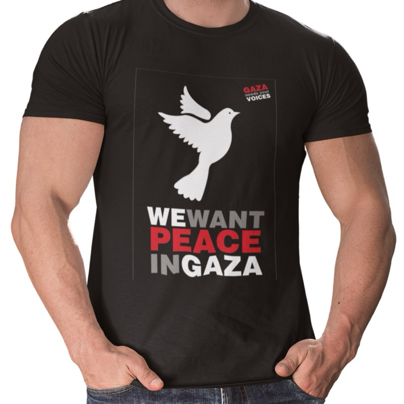 เราต้องการ peace gaza ฟรี paintstin ประหยัดเสื้อยืด gaza