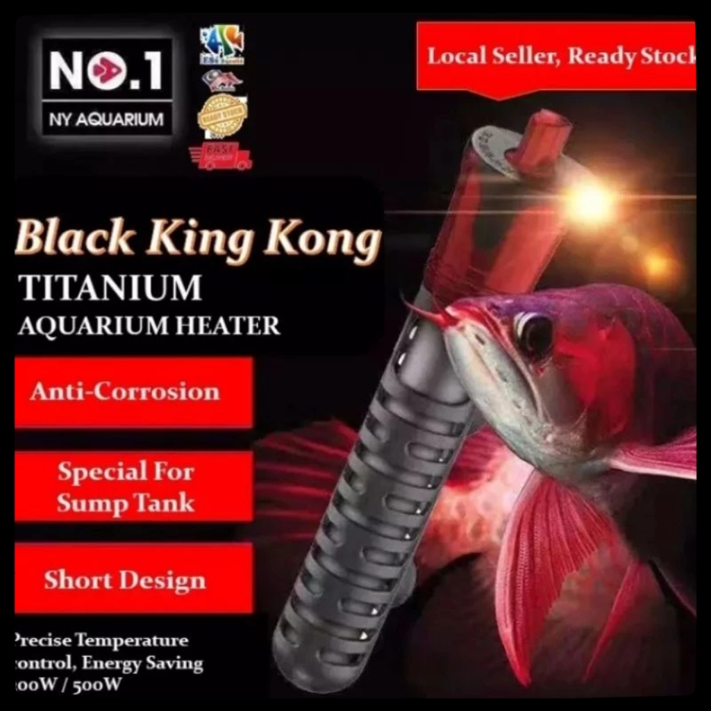 Aquarium NO.1 เครื่องทําความร้อน High End Titanium Coated Tisco Heating Rod 300w 500W เครื่องทําความ