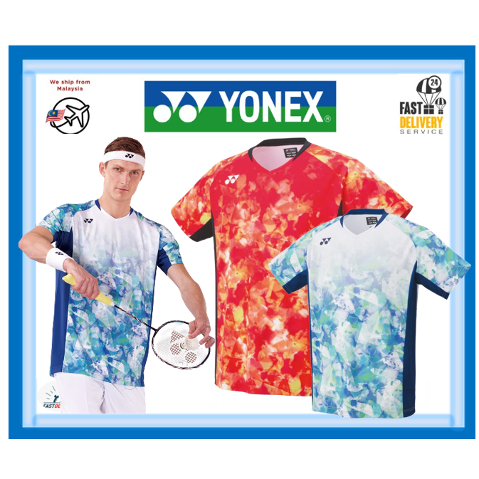 (BTM-124 และจัดส่งจาก 📢📣🎈 2022 เสื้อแข่งแบดมินตัน Yonex Victor Axelsen YONEX