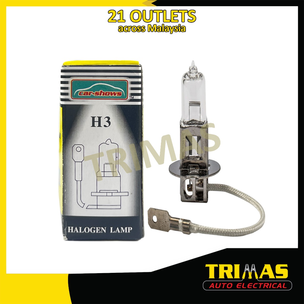 Car-Shows H3 12V 100W Sport Light Bulb Fog Light Car Lamp Mentol Kereta (1PC)