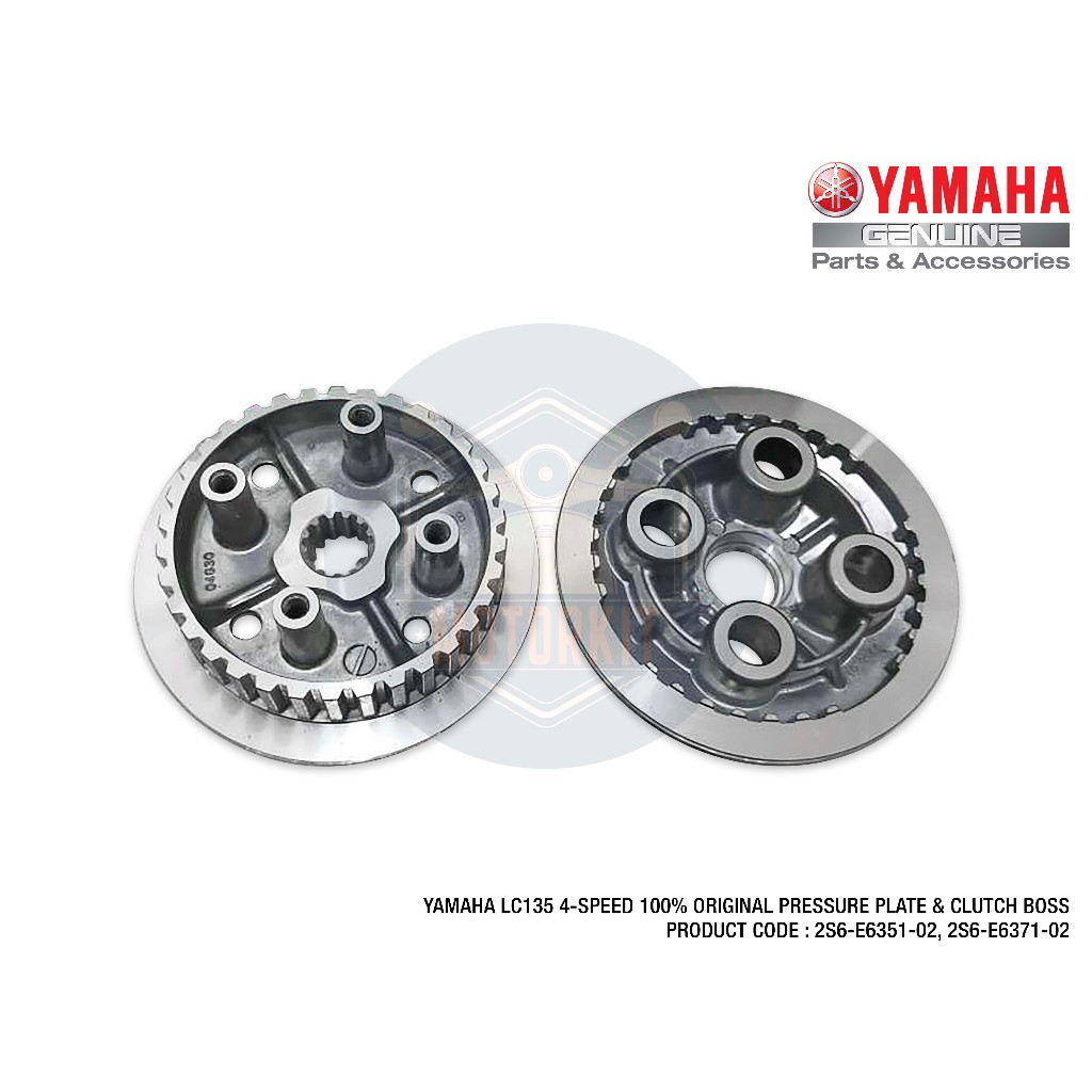 YAMAHA LC135 135LC 4S CLUTCH 4 ความเร็ว HLY PRESSURE PLATE CLUTCH BOSS 2S6-E6351-02 2S6-E6371-02