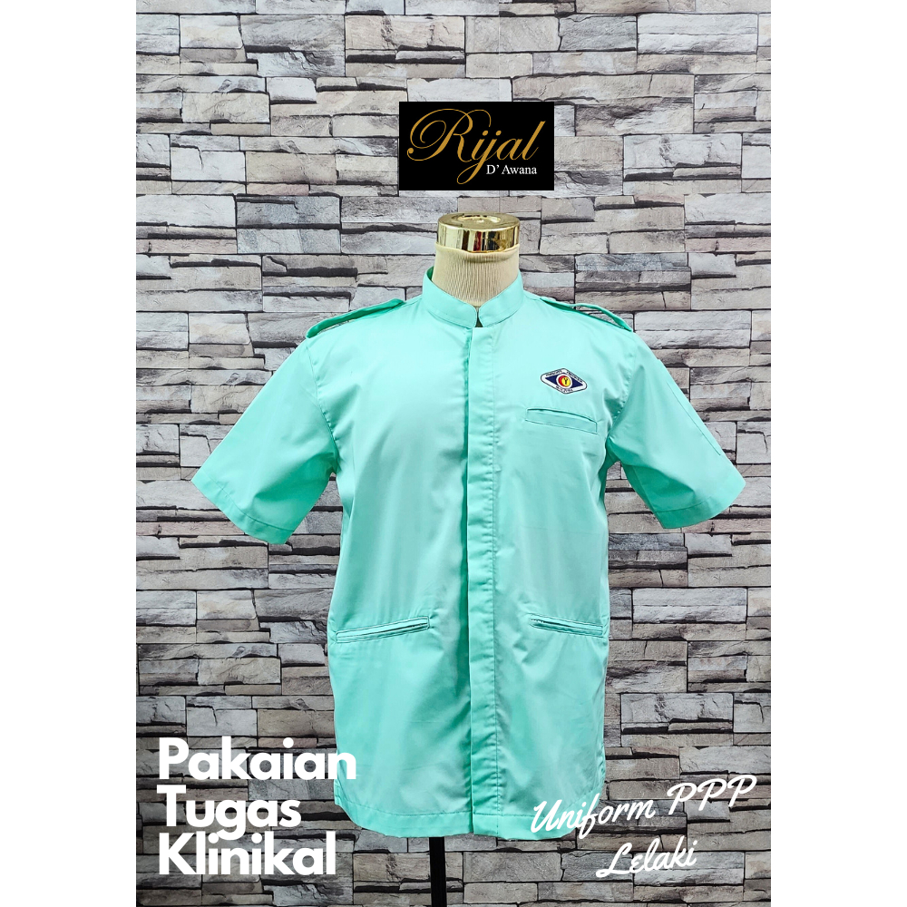 UNIFORM PPP KLINIKAL - ผู้ชาย (ฟรีโลโก้ SULAM PPP & NAMA)