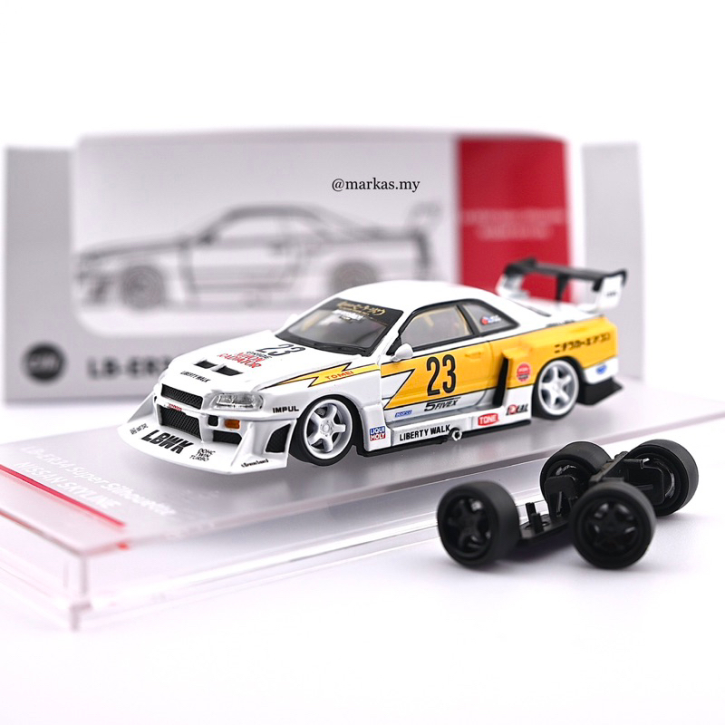 CM MODEL 1/64 NISSAN LBWK ER34 FLASH 23